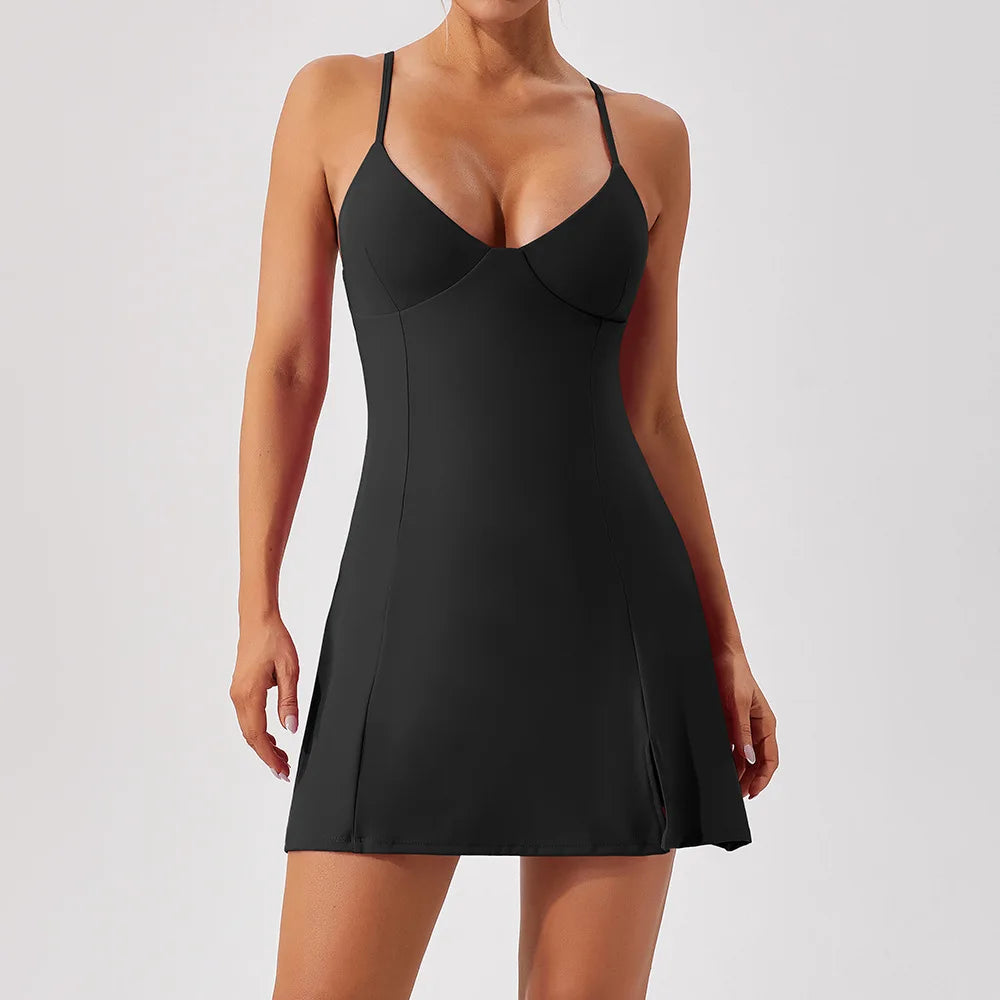 TIA ~ In-Built Shorts Mini Dress